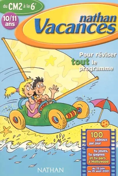 Nathan vacances du CM2 à la 6e, 10-11 ans