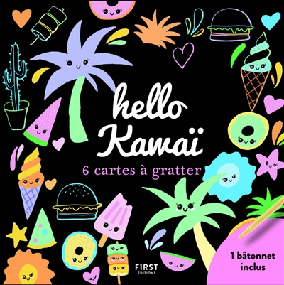 Hello kawaï : 6 cartes à gratter