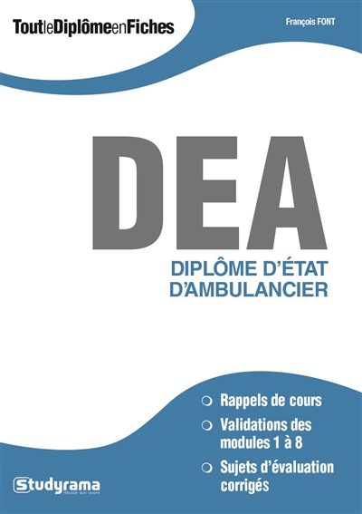 DEA : diplôme d'Etat d'ambulancier