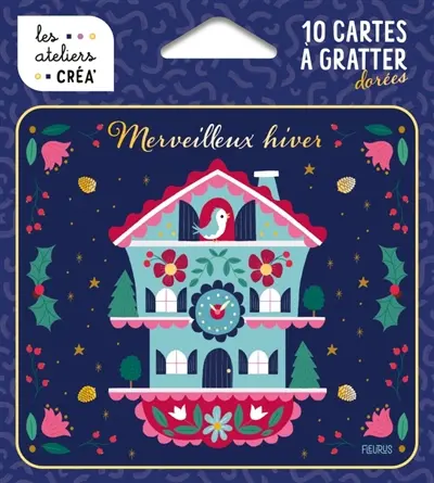Merveilleux hiver : 10 cartes à gratter dorées
