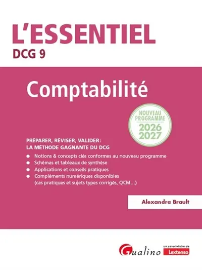 Comptabilité, DCG 9 : nouveau programme 2026-2027