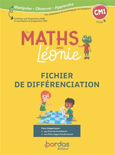 Les maths avec Léonie CM1, cycle 3 : fichier de différenciation