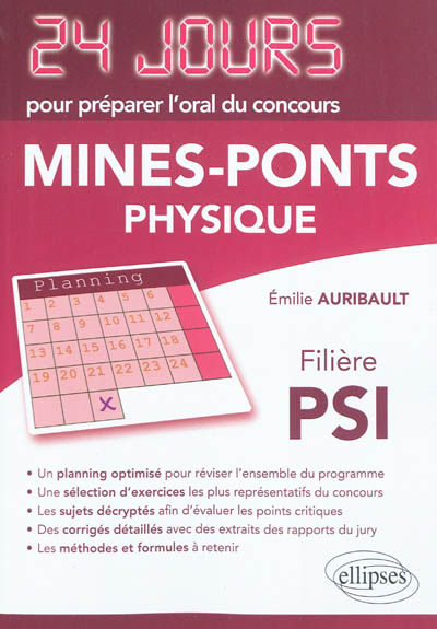 Physique : concours Mines-Ponts : filière PSI