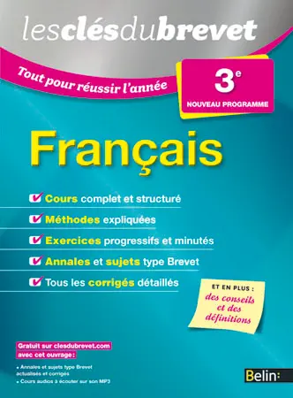 Français 3e : nouveau programme