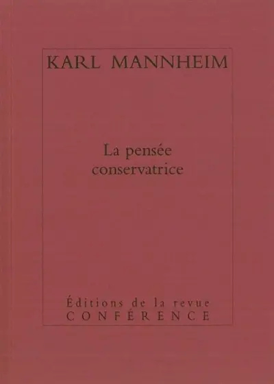 La pensée conservatrice