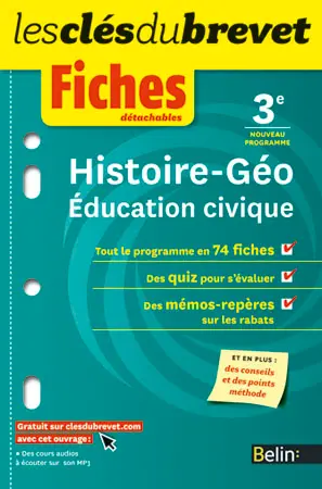 Histoire géo, éducation civique 3e : nouveau programme