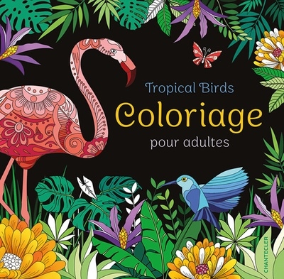 Tropical birds : coloriage pour adultes