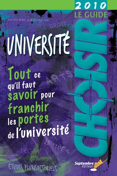 Le guide Choisir université...