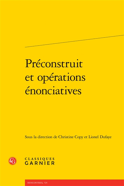 Préconstruit et opérations...