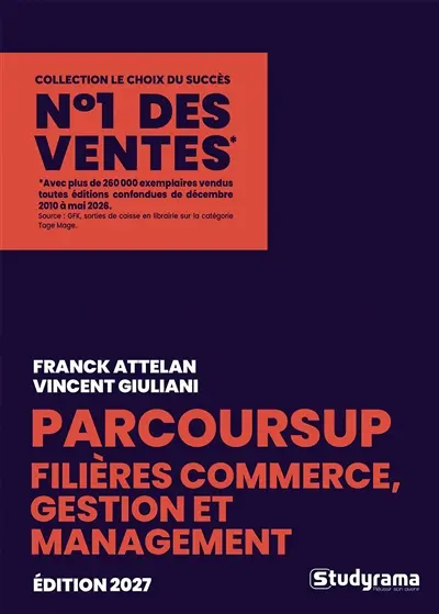 Parcoursup filières commerce, gestion et management