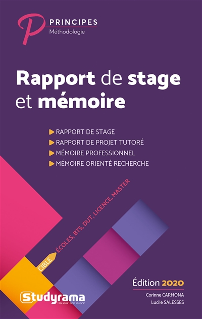 Rapport de stage et mémoire...
