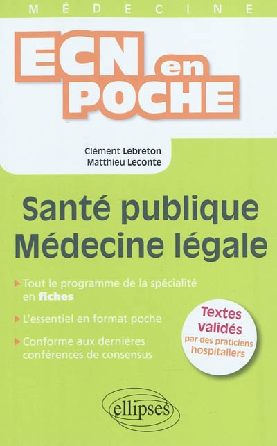 Santé publique, médecine légale