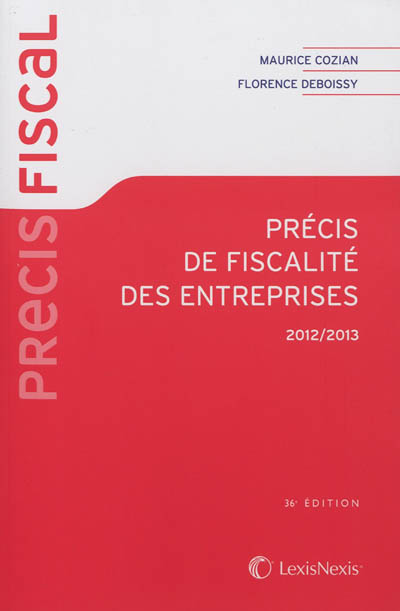 Précis de fiscalité des...