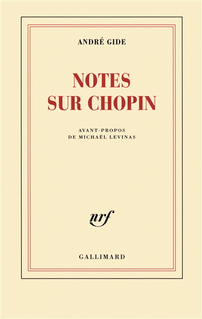 Notes sur Chopin - André Gide