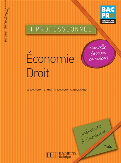 Economie droit terminale professionnelle, bac pro