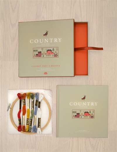 Country : coffret prêt-à-broder
