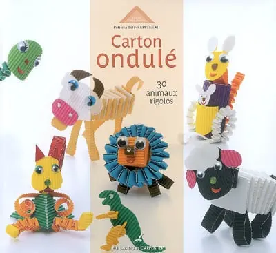 Carton ondulé : 30 animaux rigolos