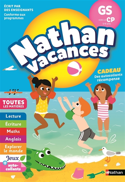 Nathan vacances, GS vers le CP, 5-6 ans : toutes les matières - Christelle Chambon