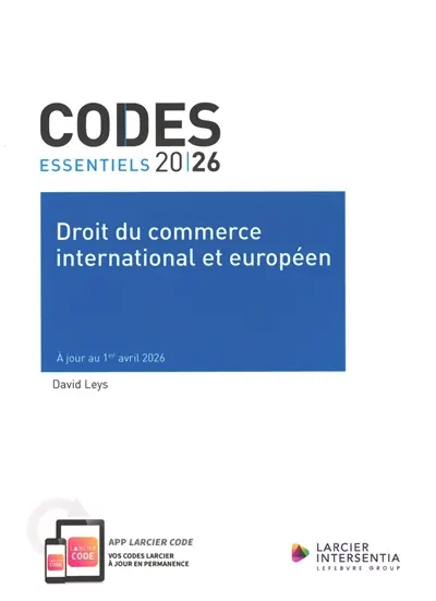 Droit du commerce international et européen 2026