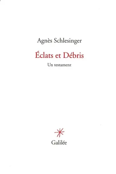 Eclats et débris : un testament Eclats et débris : un testament