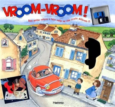 Vroom-vroom ! : deux petites voitures à faire rouler sur cinq circuits différents !!!