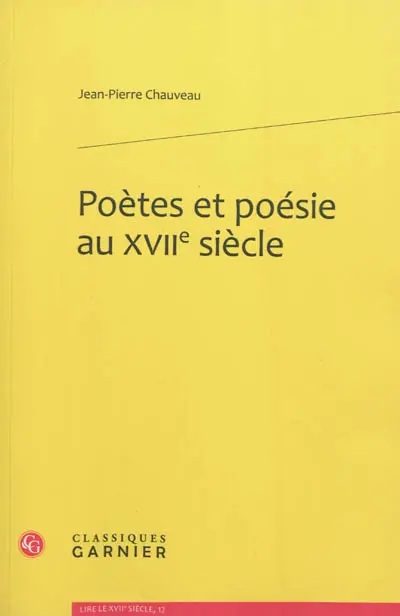 Poètes et poésie au XVIIe siècle