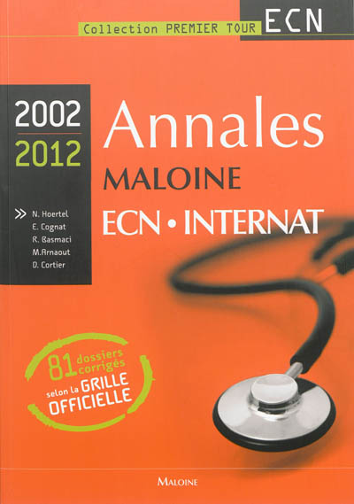 Annales Maloine ECN-internat 2002-2012