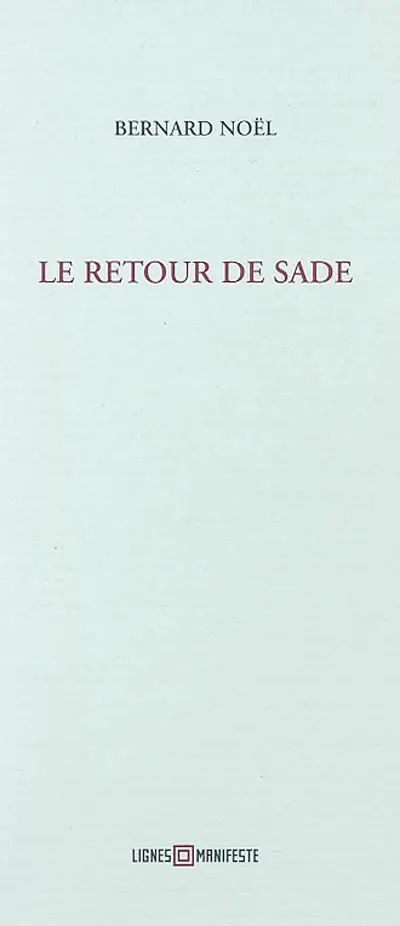 Le retour de Sade