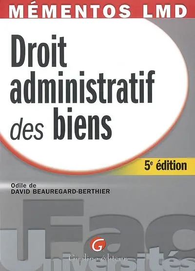 Droit administratif des biens