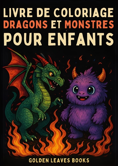 Livre de Coloriage Dragons et Monstres pour Enfants : 30 créatures fantastiques à colorier – Encourage le courage, l'imagination et la pensée créative.