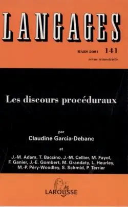 Langages, n° 141. Les discours procéduraux