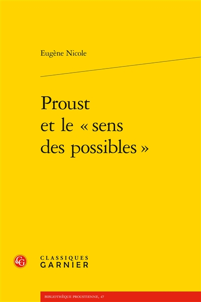 Proust et le sens des possibles