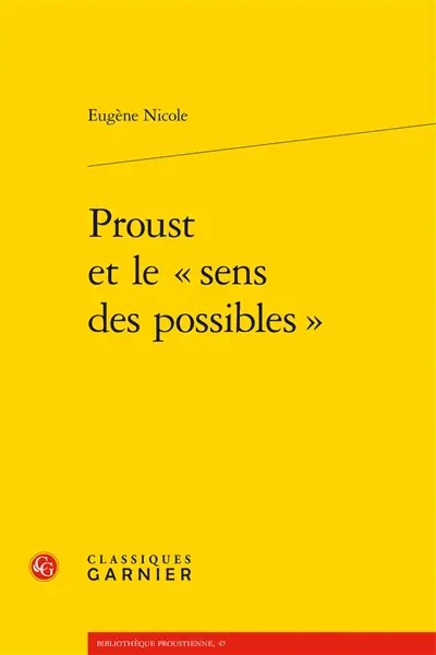 Proust et le sens des possibles