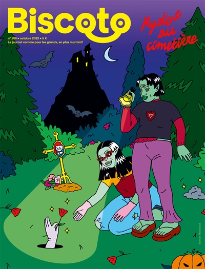 Biscoto : le journal comme pour les grands, en plus marrant !, n° 108. Mystère au cimetière
