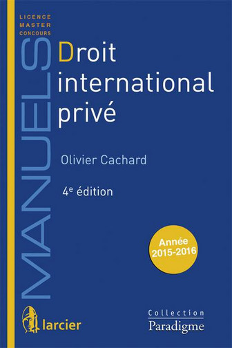 Droit international privé : 2015-2016