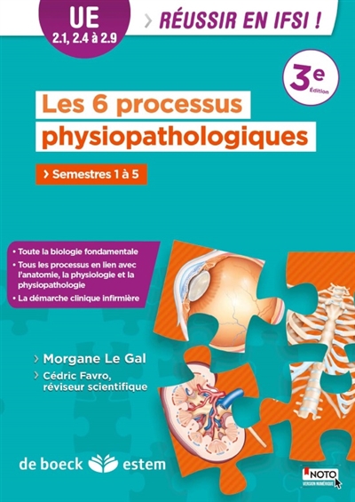 Les 6 processus physiopathologiques : UE 2.1, 2.4 à 2.9 - semestres 1 à 5
