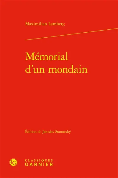 Mémorial d'un mondain