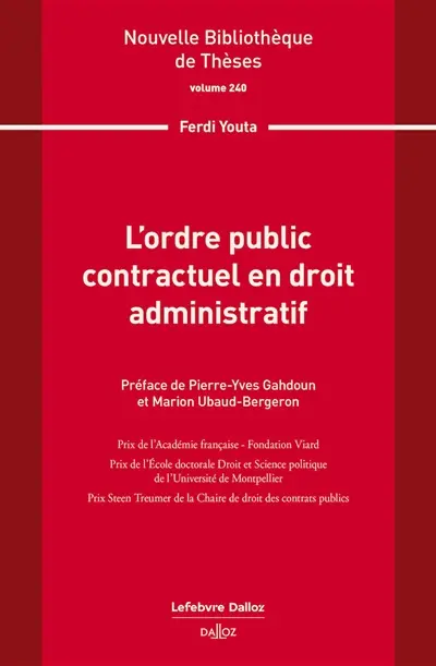 L'ordre public contractuel en droit administratif