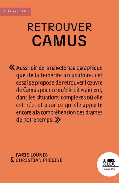 Retrouver Camus