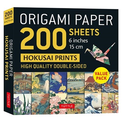 Origami Paper 200 sheets Hokusai Prints 6" 15 cm