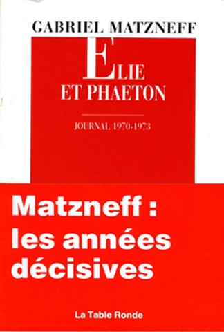 Elie et Phaéton : journal 1970-1973
