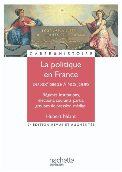 La politique en France : du XIXe siècle à nos jours : régimes, institutions, élections, courants, partis, groupes de pression, médias