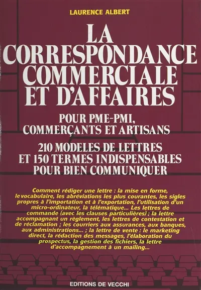 Correspondance commerciale et d'affaires