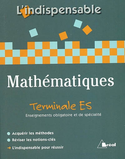 Mathématiques terminale ES, enseignement obligatoire et enseignement de spécialité