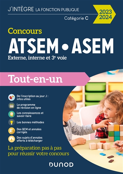 Concours ATSEM-ASEM, externe, interne et 3e voie, catégorie C : tout-en-un : 2023-2024