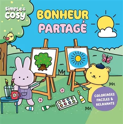Bonheur partagé : coloriages faciles & relaxants