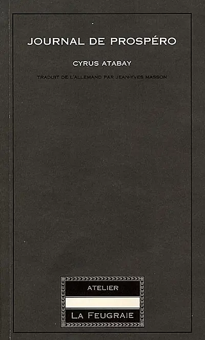 Journal de Prospéro