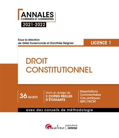 Droit constitutionnel : licence 1 : 2021-2022