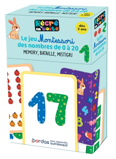 Le Jeu Montessori Des Nombres 0 A Memory Bataille Mistigri Sylvie D Esclaibes Librairie Mollat Bordeaux