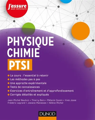 Physique chimie PTSI